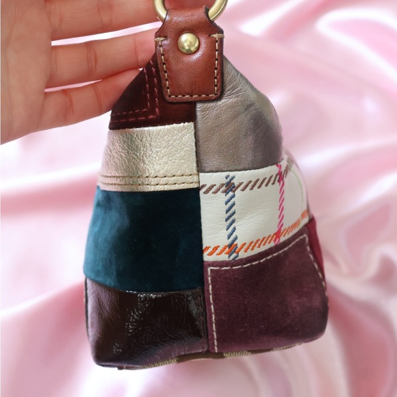 Vintage Coach Y2K Multicolor Patchwork Shoulder Bag - Picture 3 of 7